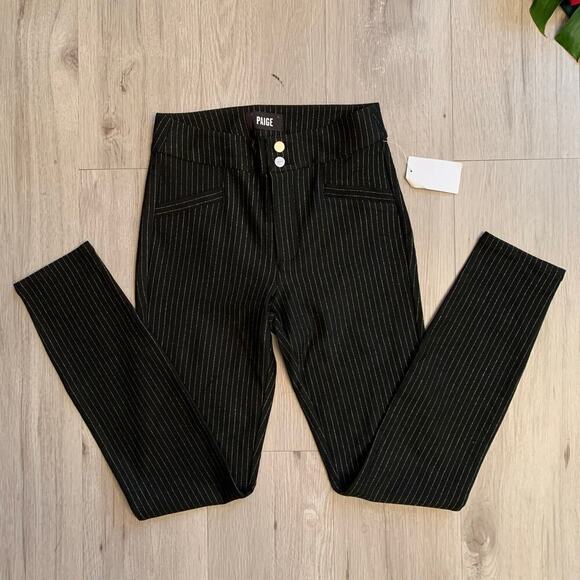 Paige Pinstripe Stretch Pants Size 26 - Picture 1 of 4